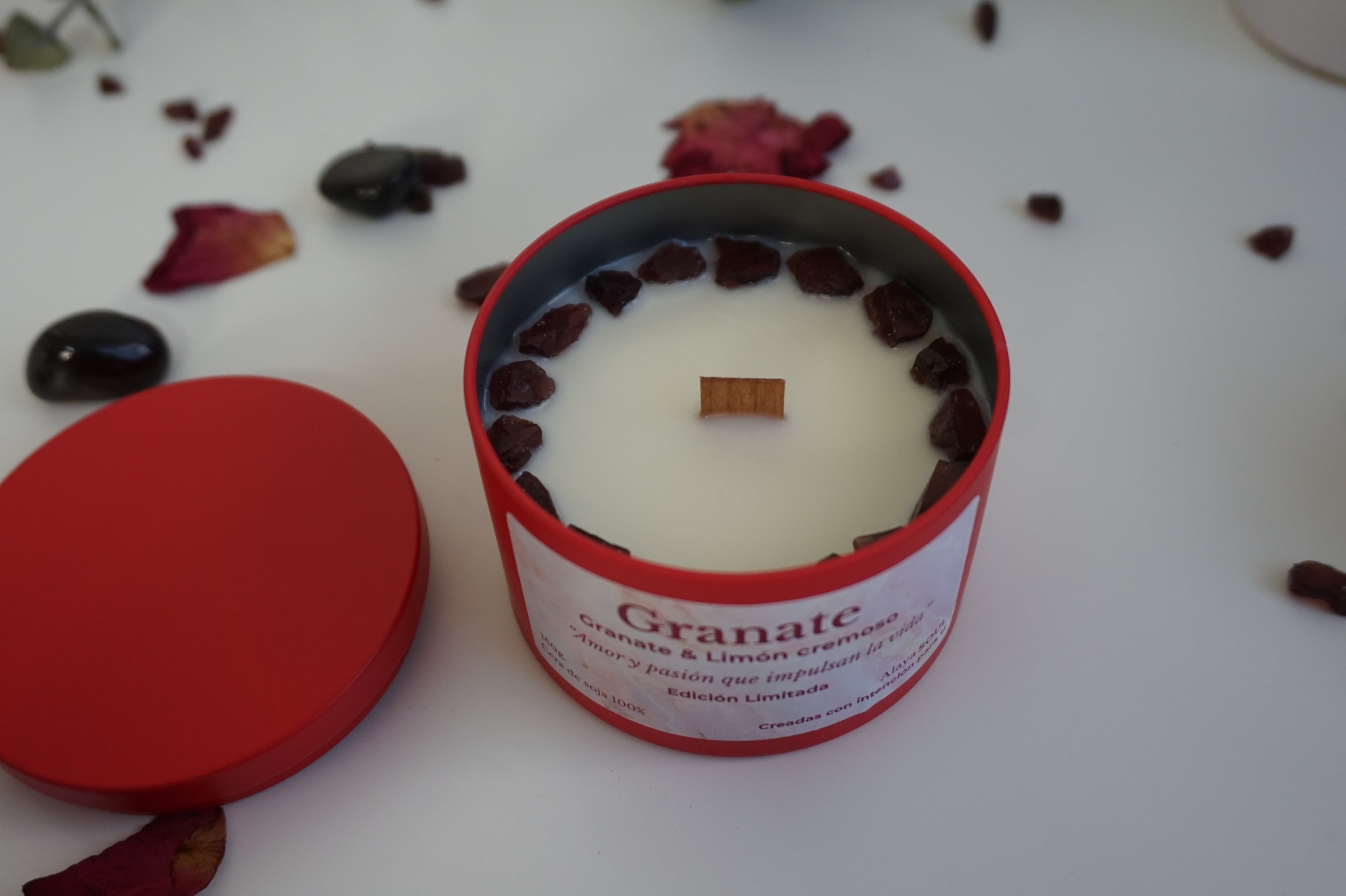 Vela Mineral Granate · Edición Limitada San Valentín