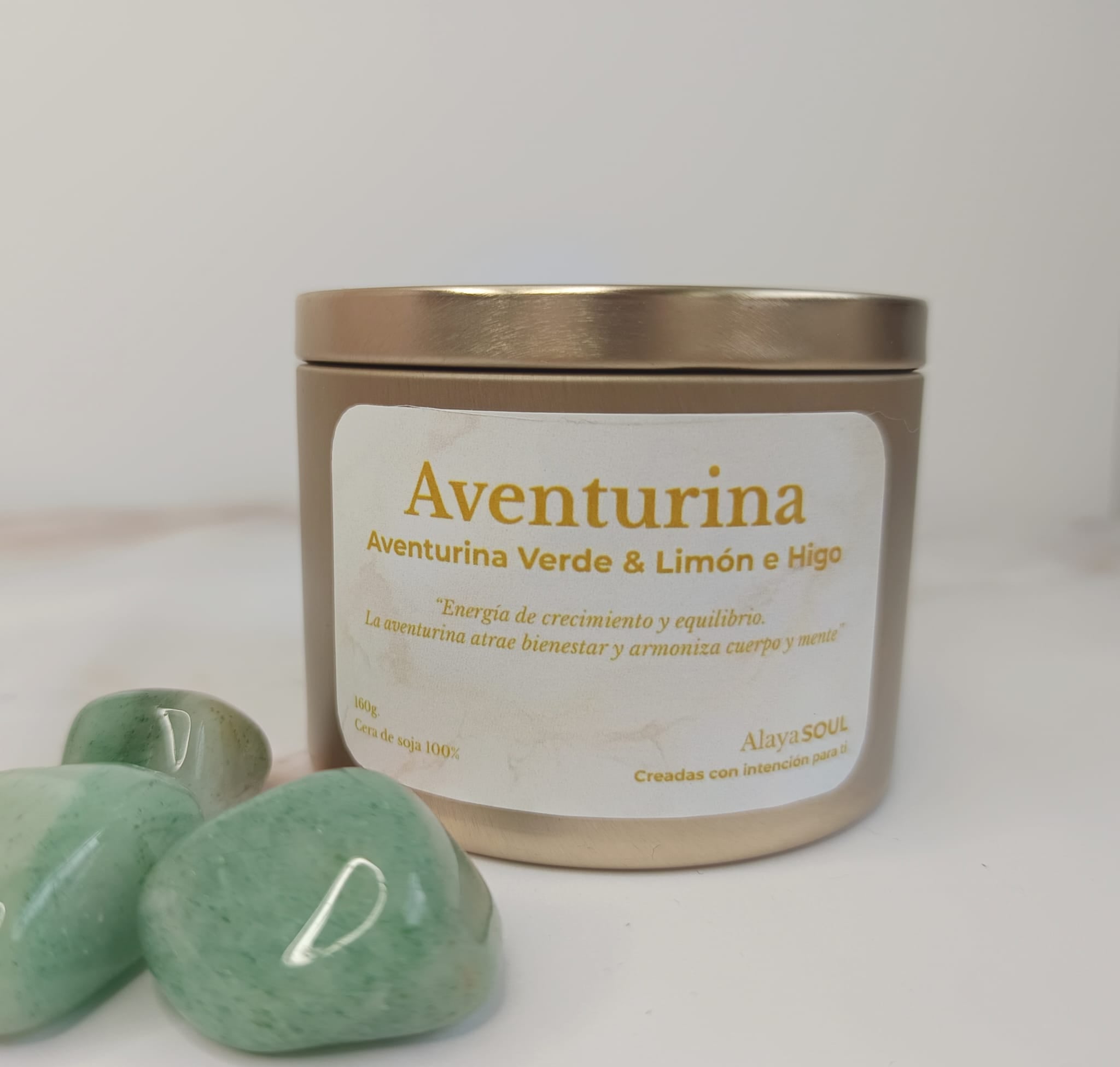 Vela Mineral Aventurina Verde