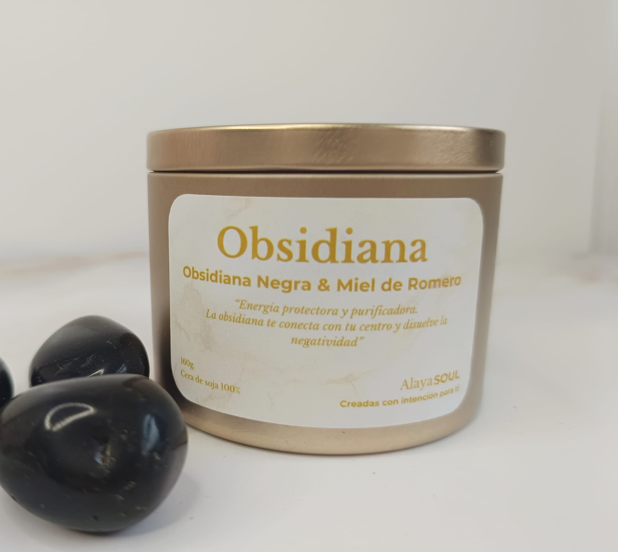 Vela Mineral Obsidiana